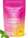 Pink Stork Bio Pfefferminz Süßigkeiten für Morgen Krankheit und Bewegung Krankheit Unterstützung, Hinzugefügt Vitamin B6, 1. Trimester Schwangerschaft Must Haves - 30 Wrapped Peppermint Candies