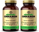 Solgar Cinnamon - 100 קפסולות ירקות, Pack of 2 - Full Potency (FP) - Non-GMO, טבעוני, Gluten Free, Milk Free, Kosher - 200 המשרתים מלאים