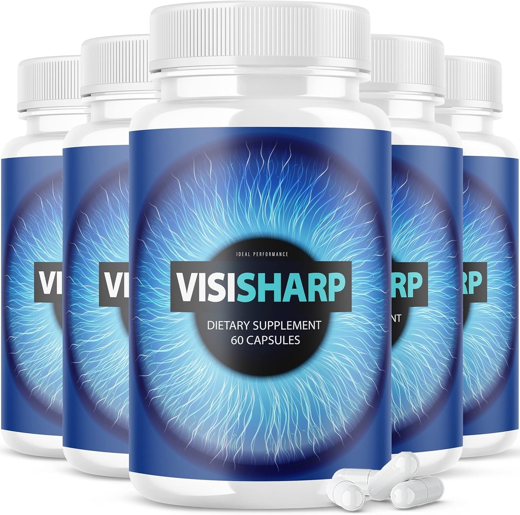 (5 Pack) Visisharp Advanced Eye Health Formule pro oční pilulky Visi Sharp Dodatek (300 Kapsle)