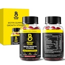 The Beard Club Biotin Beard Growth Vitamin Gummies - Hair Supplement for Men - Vitamins B12, E, & C to Support a Thicker Fuller Looking Facial Hair - Strawberry Gummy