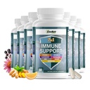 GreeNatr 7 in 1 Immune Support Supplement with Vitamin C, Vitamin D3, Zinc 50mg, Quercetin, Echinacea Purpurea, Sambucus Elderberry and Ginger for Complete Immune Defense - 60 Capsules (12 Bottles)