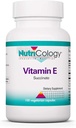 Nutricology Vitamin E Succinate supplement - for Men " Women, 400 IU D-Alpha-Tocopheryl, Antioxidant, Vegetarian Capsules - 100 count