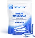 Neti Pot Salt Packets - 100 Egyénileg csomagolt Saline Packets for Nasal Washing 124; Neti Pot Refill Kit X4; Effektív Nasal Irregul124; Sinus Care - 124; Nasal Cleansing Solution