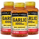 MASON NATURAL Garlic Oil 300 Day Supply Softgels, Supports Normal Circulatory Function, 3 Pack