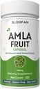 Amla Fruit Capsules 500mg | Focusd 10:1 Ekstraktı Phyllanthus emblica | Natural Herbal Supplement | Qeyri-GMO, Gluten-Free | Xüsusi Wellness Formula (120 Count)