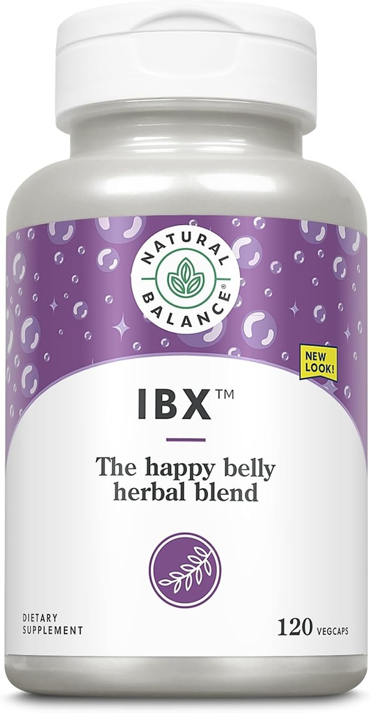 Natural Balance IBX Soothing Bowel Formuła 124; Wsparcie Digestive Health 124; 120 Veggie Caps
