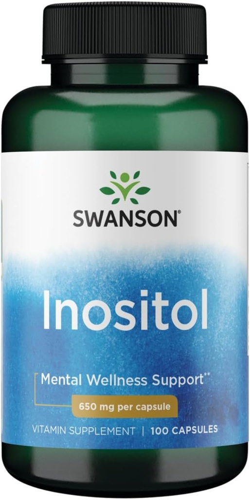 Swanson Inositol 650 Miligram 100 Capsules