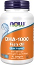 NOWの食糧補足、DHA 1,000の頭脳サポート、余分強さ、1,000のmg DHA、90のSoftgels