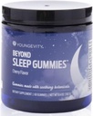 Youngevity Beyond Sleep Gummies - Plant-Derived Melatonin, GABA, L-Tryptophan, Chamomile-k Lo eta Erlaxazioa onartzen ditu - Tart Cherry Flavor - 60 Vegan, Sugar-Free Gummies