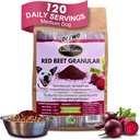 Olewo Red Beets for Dogs Granular - Natural Anti Itch Dog Food Topper, immunologiczne, czyszczenie, skóry i Coat Support, Odwodniona cała żywność Multivitamin & Fiber, 22 oz