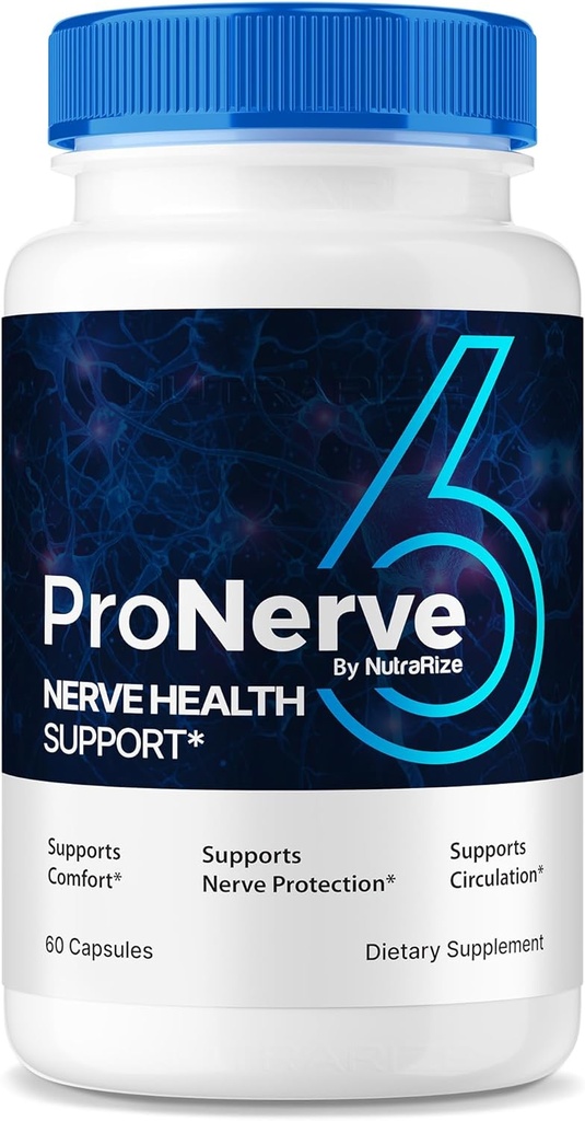 NutraRize ProNerve6 Neuropathie, ProNerve 6 Nerve Support Supplement, Pro Nerve 6 Kapseln, ProNerve6 Pastillas Bewertungen (60 Kapseln)
