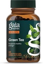 Gaia Herbs Green Tea - aide à maintenir des niveaux de poids et d'énergie sains* - avec la feuille de thé vert biologique et l'extrait - 60 phytocapsules liquides végétaliens (15 jours d'approvisionnement)