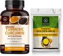 Kurkuma Curcumine Capsules en Trumeric Golden Milk