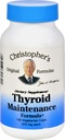 Christopher 's Thyroid Vedligeholdelse - 485 mg - 100 Vegetariske kapsler