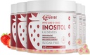 Inositol Gummies, Myo-Inositol 및 D-Chiro Inositol + 비타민 D3, 이상적인 40 : 1 비율, 마그네슘 글리세라이드 400mg과 함께, 여성, 채식, 5 팩에 대한 일반 사이클 지원