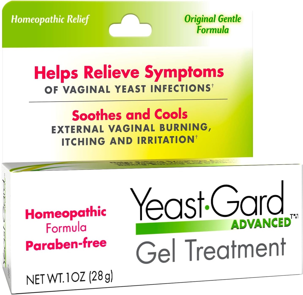 YeastGard Advanced Homeopathic Yeast Treatment Vaginal Gel -White 1 oz