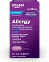 Basic Care, 24 timers allergi relief, Fexofenadin Hydrochloride Geltabs 180 mg, ikke-Drowsy Antihistamin, 60 greve
