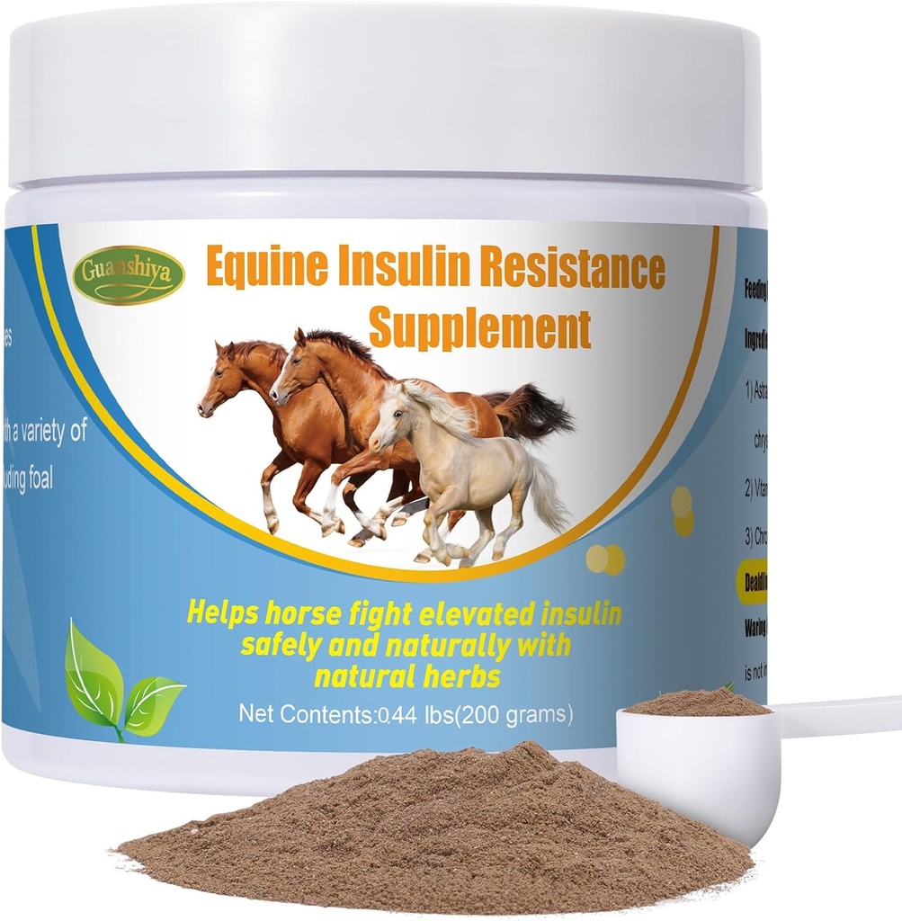 Atlar üçün insulin Resistance Supplement, Elevated Insulin Levels,Laminitis,Cushing sindromu,Chronic Sore Jump,Back to Pasture,0.44 lbs
