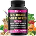 Zolotus Myo-Inositol & D-Chiro Inositol Ideal Ratio Inositol Supplement with Bitter Melon, Milk Thistle, Turmeric, Gymnema, Chasteberry, Ceylon Cinnamon, Ashwagandha, Berberine - 90 Capsules