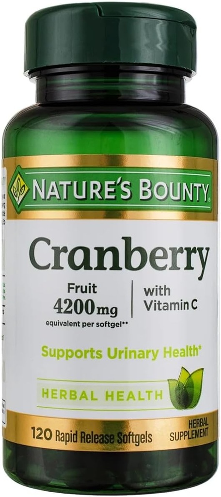 La natura Bounty Cranberry Softlis 4200mmg més Vitamina C, 100 comptarà