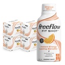 Freeflow Fit Energy Shots, Orange Slice, Natural Comfeine Boost L-theanine, Ginseng, Vitamiinit, Prebiootit, Electrolytet (24 Count, 2oz Shots)
