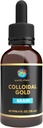 Earth Clinic ® Colloidal Gold - 4 oz Dropper Bottle, 40 PPM Double Potency, Pure Gold Nanoparticles - שיפור בריאות המוח ותמיכה קוגניטיבית
