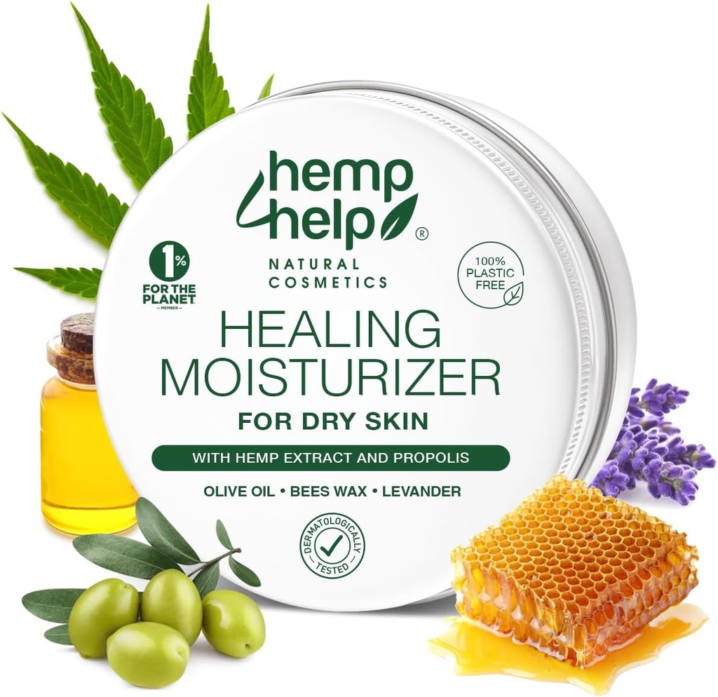 Natürliche Hanf & Manuka Propolis Salbe – Tiefe Hydration & Intensive Feuchtigkeitspflege für Eczema, Psoriasis, & Dry Skin Relief – Eco-Friendly, Cruelty-Free, Dermatologist-Tested, Made in Germany (3.4 oz)