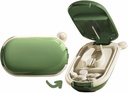MURRI & MURRDI Lille Pill Splitter, Portable Medicine Cutter til Pocket eller Purse - Vitaminer, Tablets, Medicin (grøn)