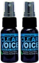 Clear Voice Oral Throat Spray Singing Easiselgus Rahuldav Dampener niisutaja Relief Vocal Eze Vähendaja Booster Ravi, Made in USA, Fresh Mint Flavor (2 Pack)