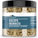 Bacopa Monnieri 200 cápsulas, sen aditivos