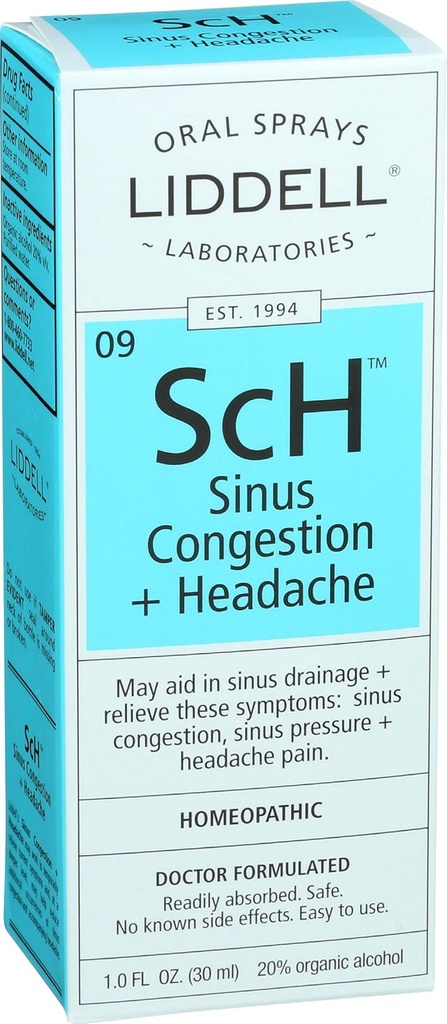 Liddell Homeucal Sinus Congestion and headache Scry, 1 Fluid Ounce