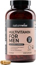 NatureWise Multivitamin per gli uomini - Supporto maschile giornaliero - Minerali & Erbe per l'energia, Prestazioni, Immunità - con vitamina A, C, D, B-Complex - Soia & Gluten-Free, Non-OGM - 240 capsule[6-Month alimentazione]