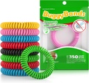 48 Pack Mosquito Repellent armband, individuellt inslagna, DEET Free, Natural och Vattentäta band