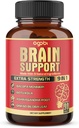 9in1 Brain Support Supplement - Konzentrat Ashwagandha Wurzel, Gotu Kola Pulver, Bacopa Monnieri Pulver und mehr - 90 Kapseln - 3 Monate Versorgung