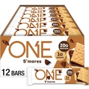 MỘT Bar Protein, Smores, Gluten Free với 20g Protein và 1g Sugar, Pantry Staples, 2.12 oz (12 bá tước), Packing May Vary