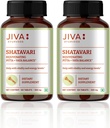 JIVA Shatavari Tablets 500mg | Integratore Ayurvedico per Uomini e Donne - 120 compresse (Pack of 2)