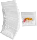 Extra-Tick Pill Pouch Bags - (Pack of 100) 3" x 2" 8 MIL - BPA Free, Poly Bag Fustable Zipper Pills Baggies, Daily AM Travel Medicine Organizer Storage Pouches, Clear Reusable w/Write-on Labels