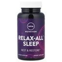 MRM Relax-All Sleep Dietary Supplement - Natural Sleep Support with Melatonin & Ashwagandha, for Women & Men, Supports Rejuvenating Rest, Vegan, Gluten-Free - 30 Servings