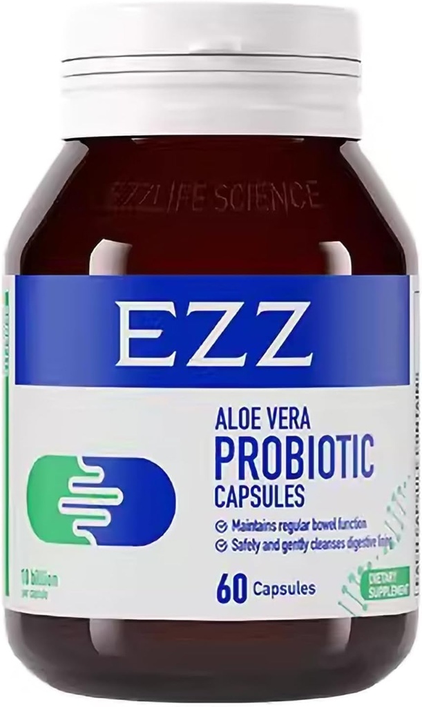 EZZ Aloe Vera Probiyotik - Avstraliya Aloe Vera, Cassia və Digestive enzimlər, Four probiyotik əlavə edir. Yadda saxla