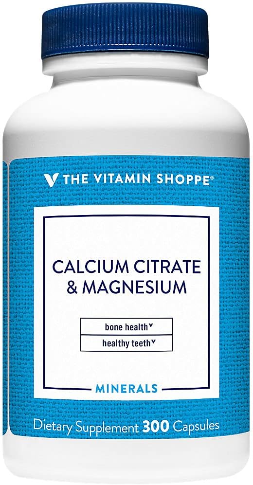 Calcium Citrate & Magnesium (300 Capsules) by The Vitamin Shoppe