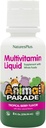 NaturesPlus Animal Parade Children's Liquid Multivitamin - Tropical Berry Flavor - 8 fl oz - Whole Food Supplement - Vegetarian, Gluten Free - 16 servizos
