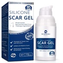 100% Silicone Scar Gel Scar Cream - Advanced Scar Gel Sebészeti hegek, C-Szekció, Stretch Marks, Acne, Sérülés, Burns, Keloidok, Régi és Új Scars 1.06oz (30g) (Maximális szilárdság 100% Szilikon)