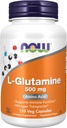 JETZT Nahrungsergänzungsmittel, L-Glutamin 500 mg, Stickstoff Transporter*, Aminosäure, 120 Veg Kapseln