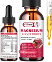High Absorption Magnesium נוזל תוסף 1000MG, מורכב עם Magnesium Glycinate 500MG, Citrate,Taurate for Bio-Availability. 3 Magnesiums in One Add-Strawberry Flavor
