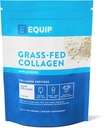 Equip Foods Grass Fed kollagen pulver  Hydro Hydrolysert Bovine kollagen peptider med Aminosyrer | Prime Beef kollagen for sunne ledd, hud & negler | Non-GMO, Paleo Vennlig | 30 serveringer, uovertruffen