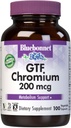 Bluebonnet Nutrition GTF Chromium 200 mcg, Soy- Free, Gluten- Free, Non-GMO, Kosher Certified, Dairy-Free, Wegan, 100 Kapsułki warzyw