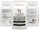 PROBIOTIC Supplement 5.75 Miljardin Organisms-Bacillus Subtilis Bifidobacterium Longum L.Acidophilus L.Rhamnosus L.Plantarum-120 Caps