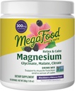 MegaFood Relax + Calm Magnesium Powder - Høyt absorberbart Magnesium Glycinat, Magnesium Citrat & magnesiummalat - Uten 9 Matallergier - Blackberry Hibiscus Oasis - 7,05 Oz (50 Serveringer)