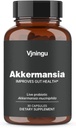 Akkermansia Probiotic su Prebiotic Fiber, padidina GLP-1 gamyba, Third- Party Teed, 100M AFU Live padermė Gut Health for People (2024New, 30Capsules, 1Pack)