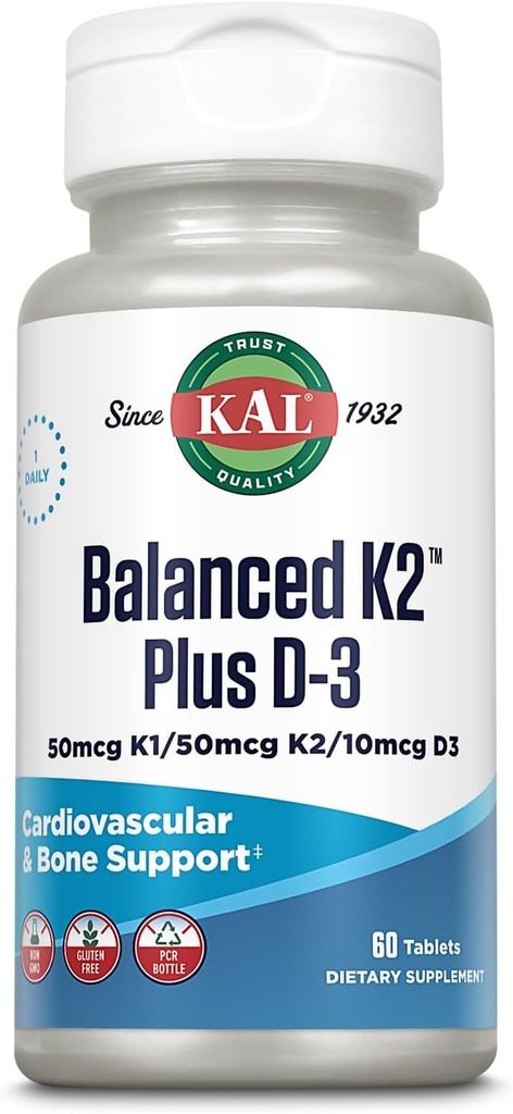 KAL Balanced K2 Plus D-3 compresse, 100 mcg, 60 conte